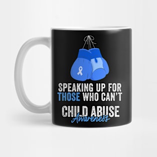 Child Abuse Prevention Awareness Month Blue Ribbon gift idea Mug